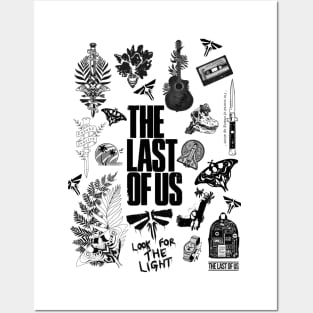 The Last of Us all in one black Posters and Art